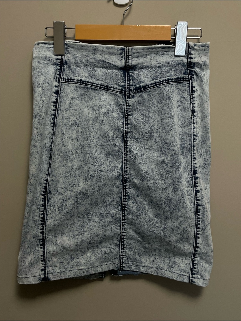 Seductions Sirens Vintage 80s Acid Wash Denim Jean Skirt Size M Fits Small